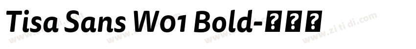 Tisa Sans W01 Bold字体转换